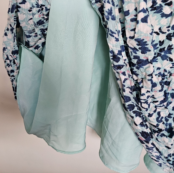 LOFT Floral Print Dress with Smocked Waist - Picture 6 of 7